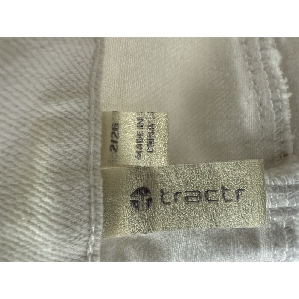 Tractr High Rise Weekender Pants Size 2/26 High Rise Cloud White Womens New - Picture 9 of 13